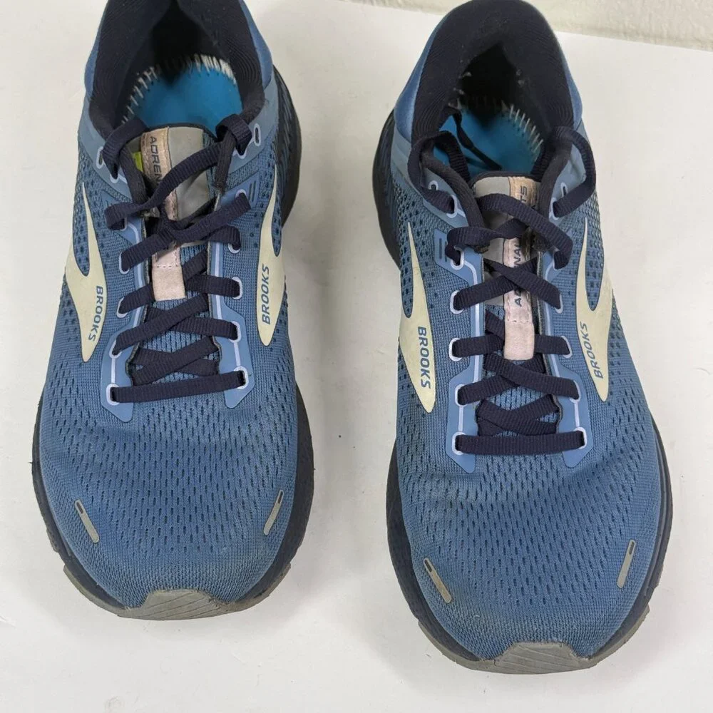Brooks Adrenaline GTS 22 Running Shoe Mesh Blue Synthetic Size 10.5B -No Insoles - Picture 2 of 5